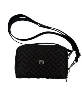 Lug Quickstep Black Quilted RFID Crossbody Wallet Organizer
